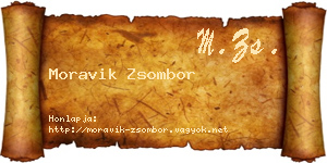 Moravik Zsombor névjegykártya